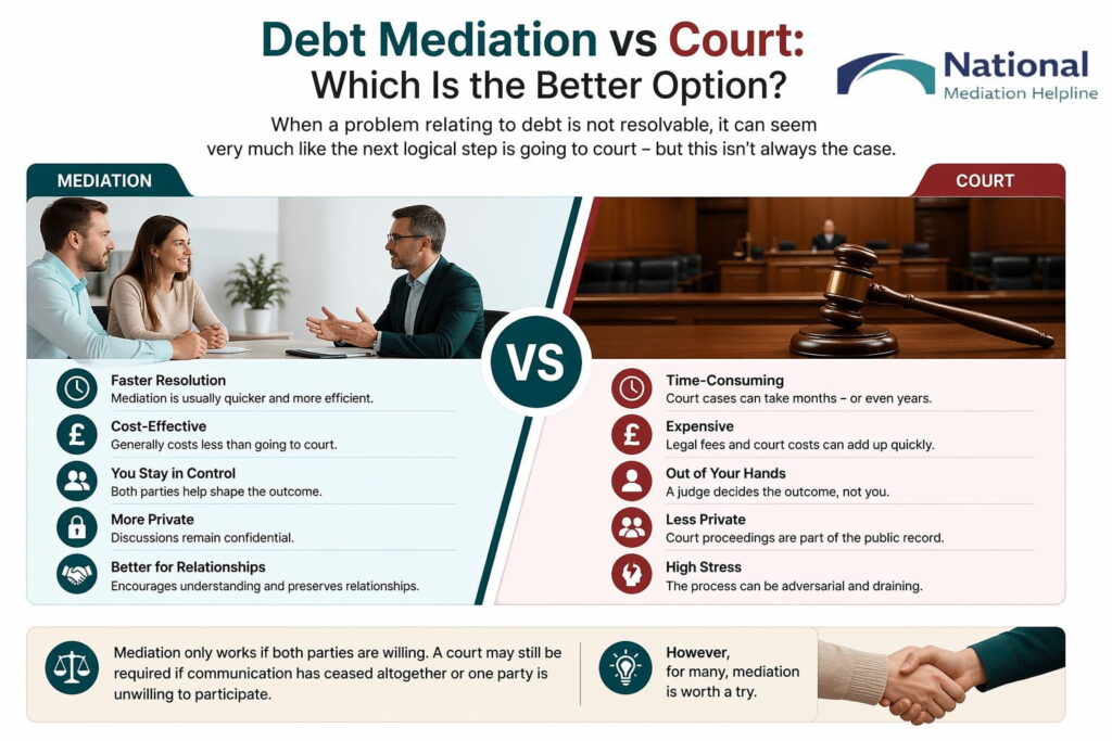 Debt Mediation vs Court: Which Is the Better Option Newquay