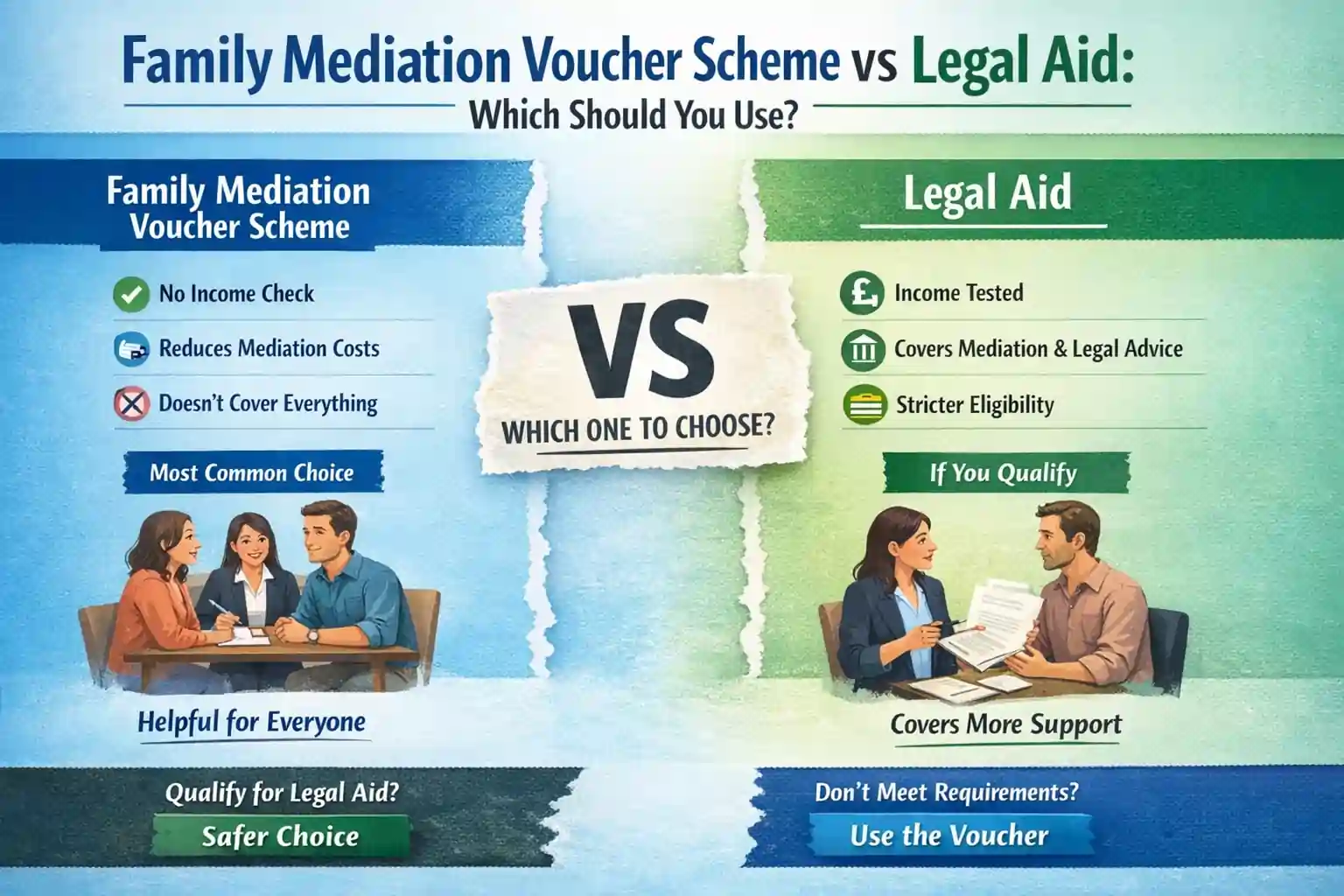 Family Mediation Voucher Scheme vs Legal Aid: Which Should You Use Newquay?
