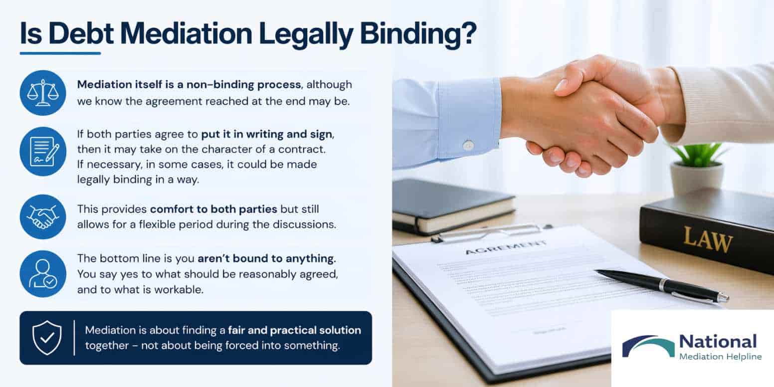 Is Debt Mediation Legally Binding Newquay