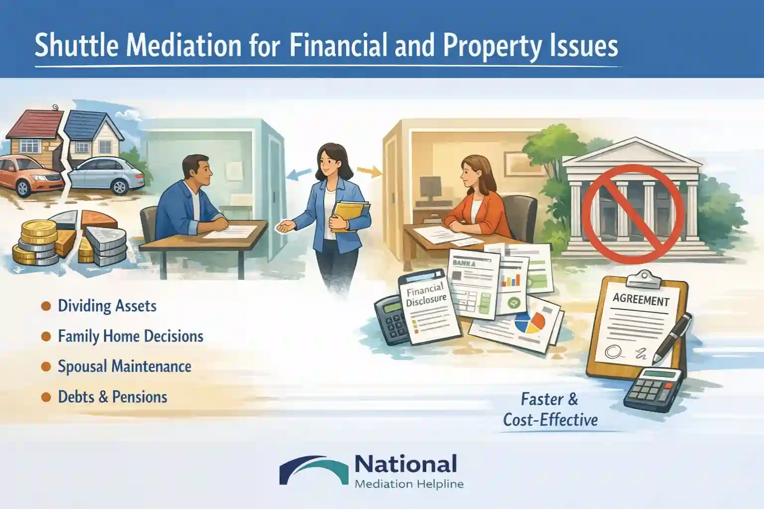 Shuttle Mediation for Financial and Property Issues Newquay