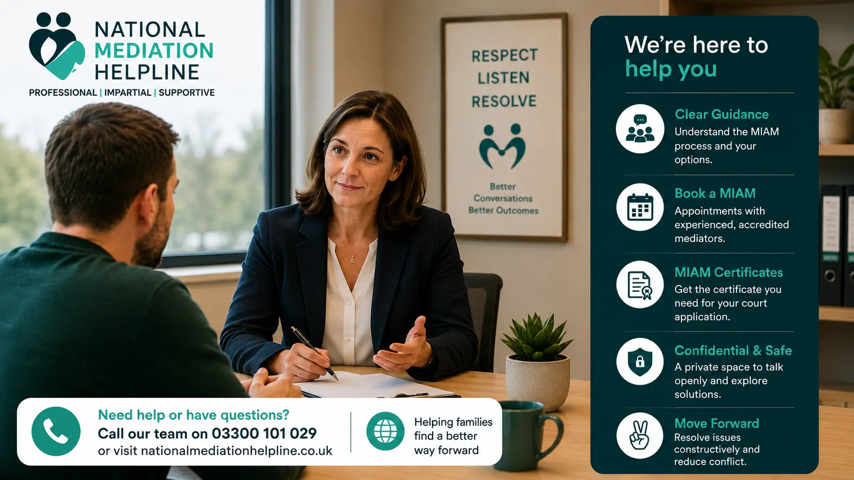 MIAM Exemptions Explained National Medaition Helpline UK Newquay