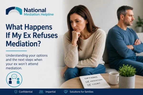 what if my ex refuses mediation Newquay?